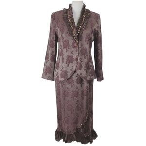 PROMISE NEW YORK 2 PIECE SET JACKET/SKIRT  SIZE 12